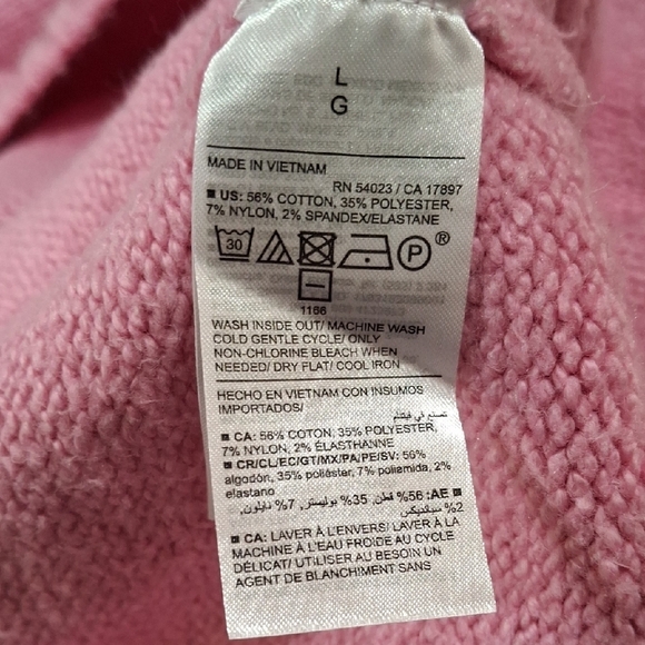 NEW.Old Women's Navy Soft Pink Turtleneck Sweater L - Picture 8 of 8